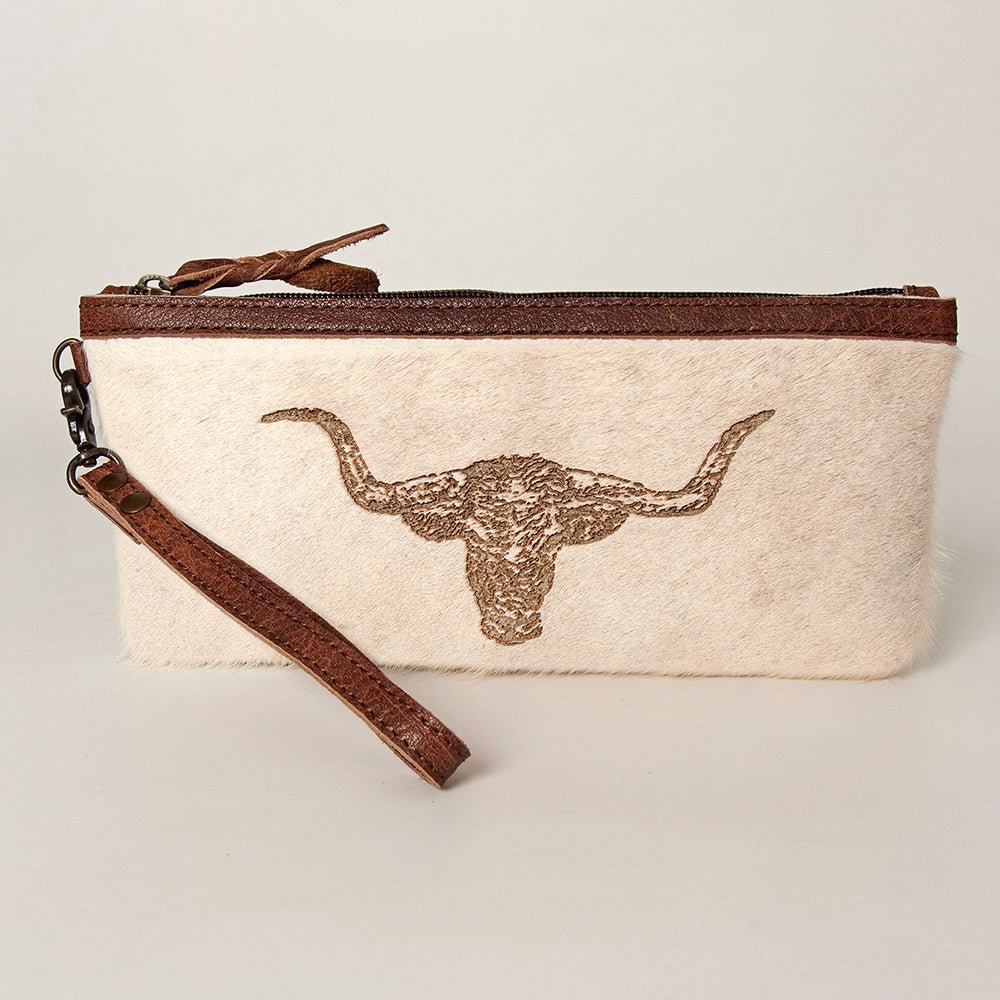American Darling Wristlet Genuine Leather Women Bag W. Handbag Purse –