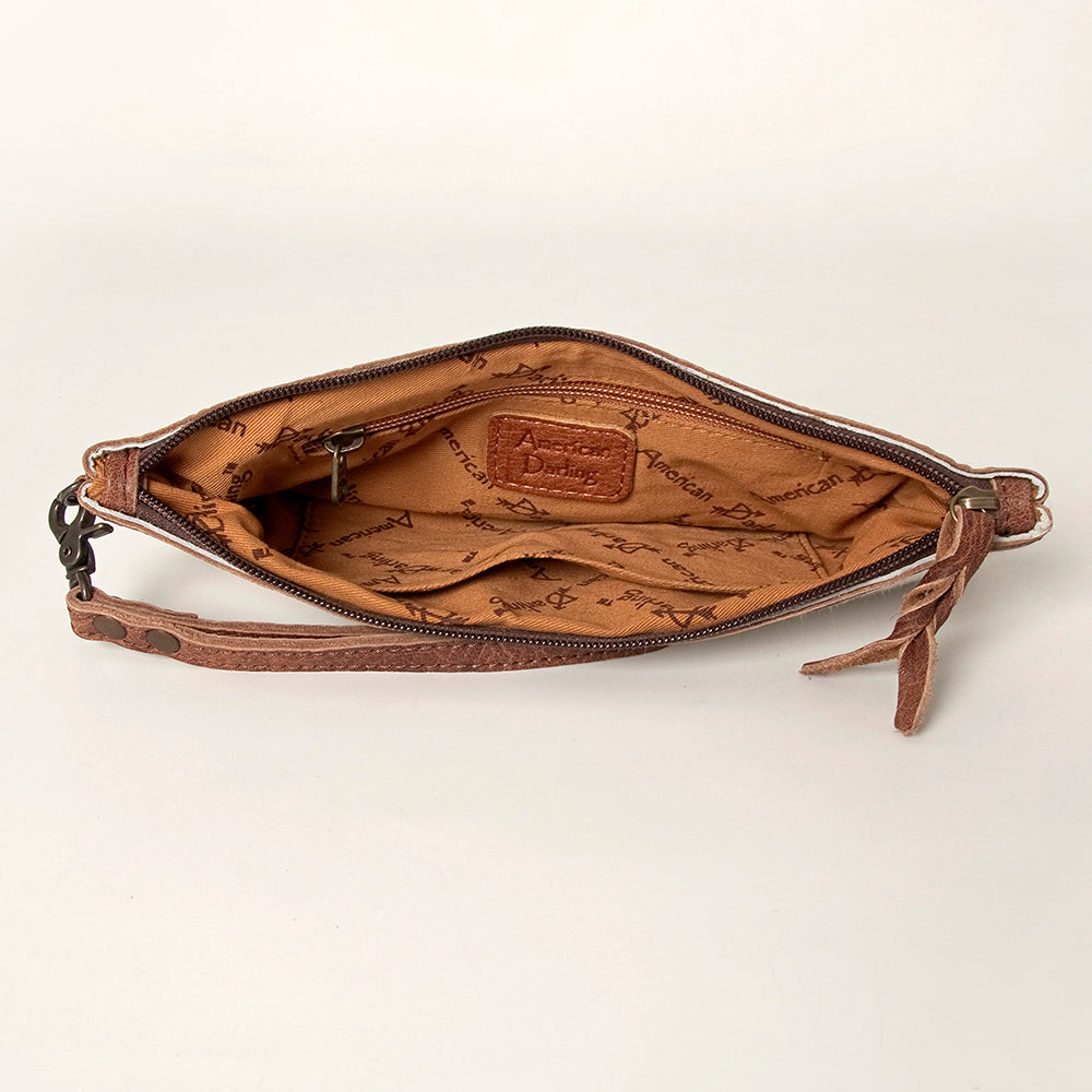 American Darling Wristlet Hair on Genuine Leather Western Women Bag | Handbag Purse | Women Wristlet | Wristlet Wristlet | Travel Wristlet | Leather Wristlet | Clutch Wristlet