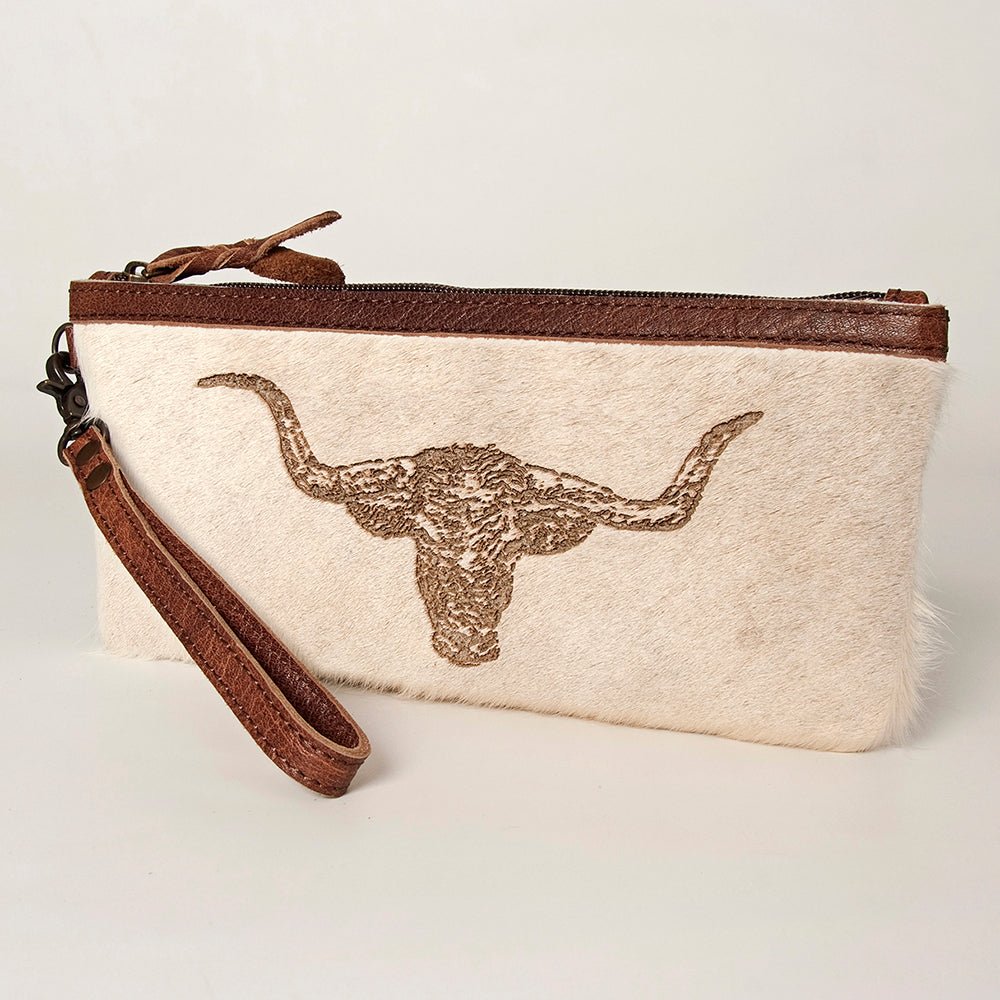 American Darling Wristlet Genuine Leather Women Bag W. Handbag Purse –