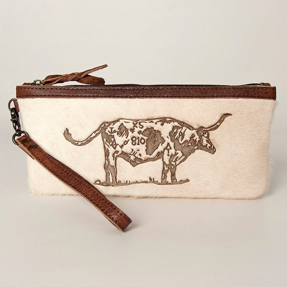 American Darling Wristlet Genuine Leather Women Bag W. Handbag Purse –