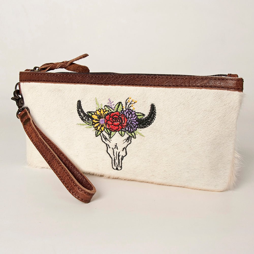 American Darling Wristlet Genuine Leather Women Bag W. Handbag Purse –