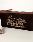 American Darling Wristlet Genuine Leather Women Bag W. Handbag Purse –