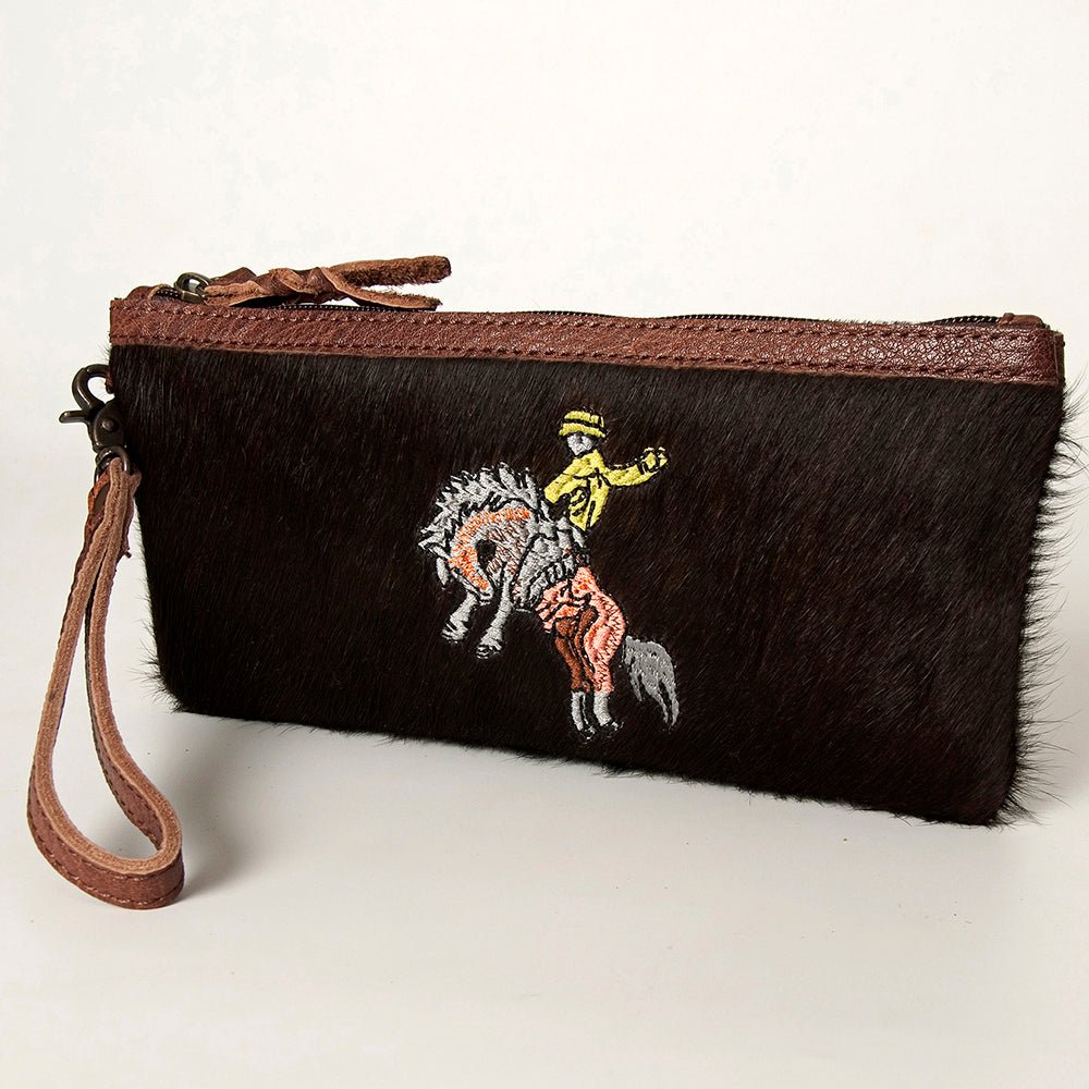 American Darling Wristlet Genuine Leather Women Bag W. Handbag Purse –