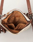 American Darling ADBGS192AI Messenger Hair-On Genuine Leather Women Bag Western Handbag Purse