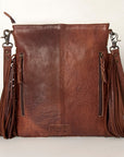 American Darling ADBGS192AJ Messenger Hair-On Genuine Leather Women Bag Western Handbag Purse
