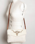 American Darling ADBGS178R Envelope Hair-On Genuine Leather Women Bag Western Handbag Purse