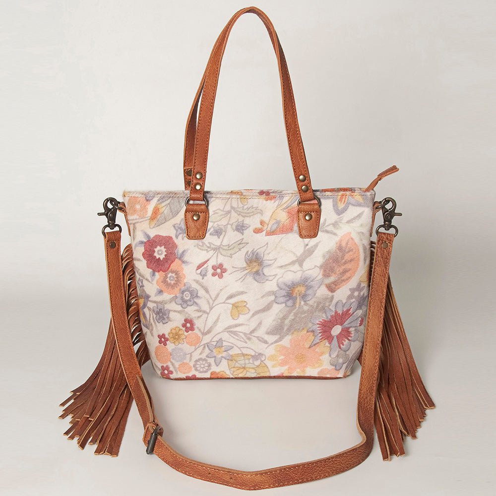 American Darling Women's Tote Bag Western Hair-On Genuine Leather Handbag