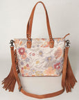 American Darling Women's Tote Bag Western Hair-On Genuine Leather Handbag