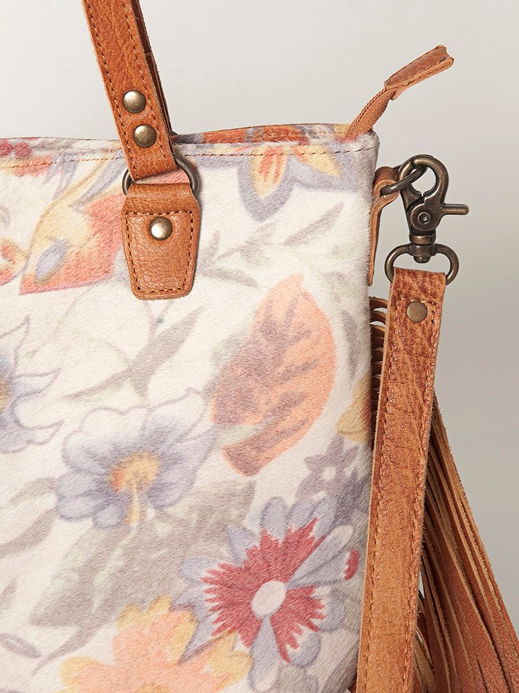 American Darling Women's Tote Bag Western Hair-On Genuine Leather Handbag