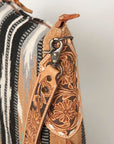 American Darling Large Crossbody Bag Saddle Blanket Fabric Genuine Leather Western Women Handbag Purse | Cute
