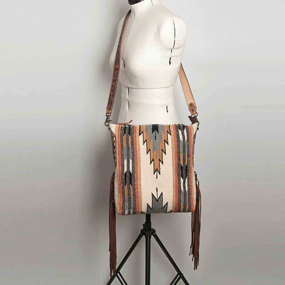 American Darling Saddle Blanket Genuine Leather Women Bag Western Handbag Purse