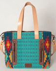 American Darling Tote Saddle Blanket Genuine Leather Women Bag Western Handbag Purse