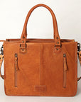 American Darling Briefcase Hand Tooled Saddle Blanket Genuine Leather women bag western handbag purse