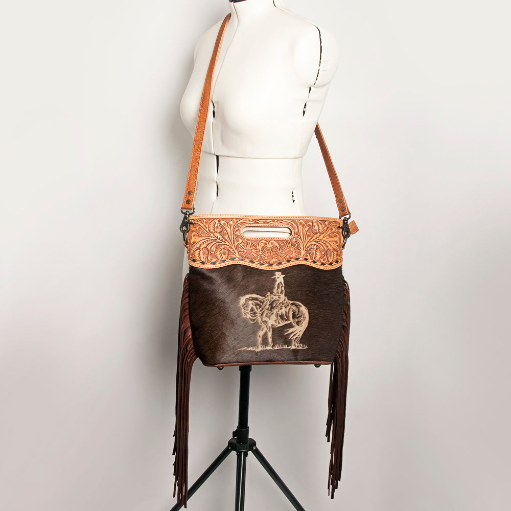 American Darling Clutch Hand Tooled Hair on Genuine Leather Western Women Bag Handbag Purse | Purses for Cute