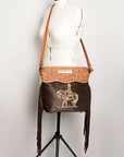 American Darling Clutch Hand Tooled Hair on Genuine Leather Western Women Bag Handbag Purse | Purses for Cute