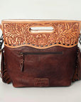 American Darling Clutch Hand Tooled Hair on Genuine Leather Western Women Bag Handbag Purse | Purses for Cute