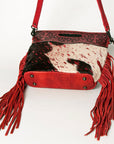 American Darling Clutch Hand Tooled Hair on Genuine Leather Western Women Bag Handbag Purse | Purses for Cute