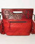 American Darling Clutch Hand Tooled Hair on Genuine Leather Western Women Bag Handbag Purse | Purses for Cute