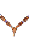 HILASON W. H. Headstall Rawhide Braided American Leather Tan – Hilason