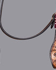 BAR H EQUINE Horse Hand Carved Breast Collar Headstall Genuine Leather Brown