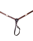BAR H EQUINE Western Horse Genuine Leather Tack Set Dark Brown