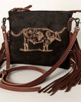 American Darling Small Crossbody Genuine Leather women bag western handbag purse
