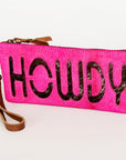 American Darling Wristlet Hair on Genuine Leather Western Women Bag | Handbag Purse | Women Wristlet | Wristlet Wristlet | Travel Wristlet | Leather Wristlet | Clutch Wristlet