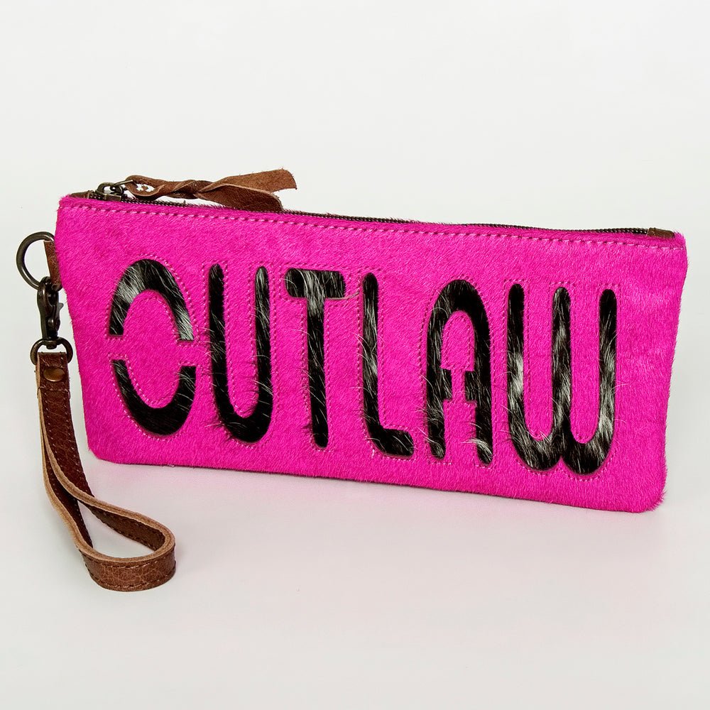 American Darling Wristlet Genuine Leather Women Bag W. Handbag Purse –