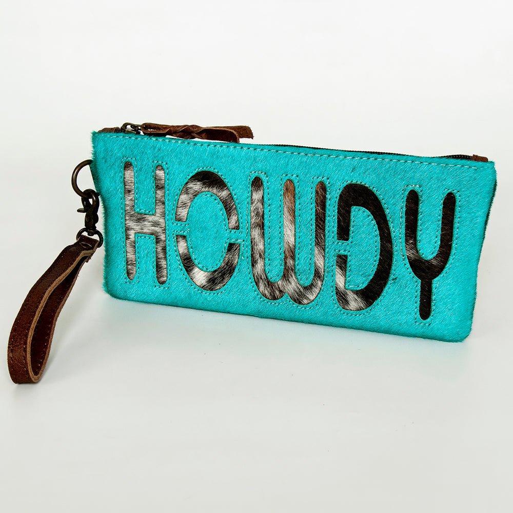 American Darling Wristlet Genuine Leather Women Bag W. Handbag Purse –
