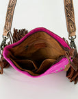 American Darling ADBGS192AU Messenger Hair-On Genuine Leather Women Bag Western Handbag Purse