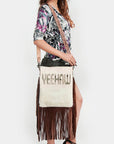 ADBGS192AX American Darling Hand Tooled Hair On Genuine Leather Women Bag Western Handbag Purse