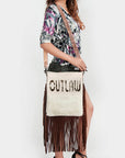 American Darling ADBGS192AY Messenger Hair-On Genuine Leather Women Bag Western Handbag Purse