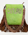 American Darling ADBGS192BC Messenger Hair-On Genuine Leather Women Bag Western Handbag Purse