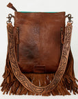 ADBGS192BF American Darling Hand Tooled Hair On Genuine Leather Women Bag Western Handbag Purse
