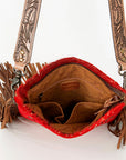 American Darling ADBGS192BJ Messenger Hair-On Genuine Leather Women Bag Western Handbag Purse