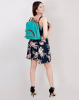 American Darling Hand Tooled Hair On Genuine Leather Women Bag Western Handbag Purse