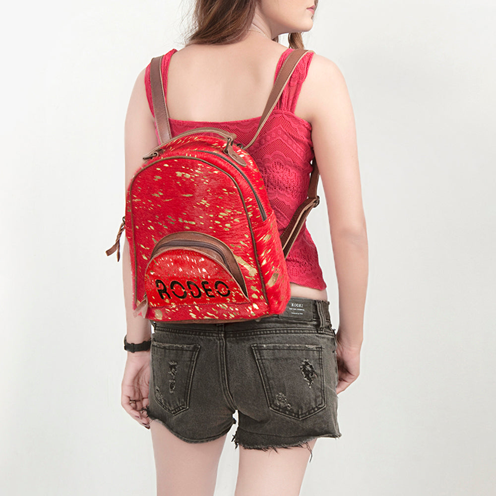 American Darling Hand Tooled Hair On Genuine Leather Women Bag Western Handbag Purse