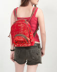 American Darling Hand Tooled Hair On Genuine Leather Women Bag Western Handbag Purse