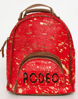 American Darling Hand Tooled Hair On Genuine Leather Women Bag Western Handbag Purse
