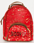American Darling Hand Tooled Hair On Genuine Leather Women Bag Western Handbag Purse
