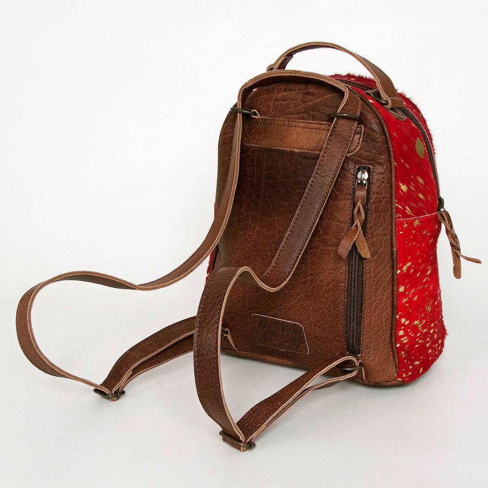 American Darling Hand Tooled Hair On Genuine Leather Women Bag Western Handbag Purse