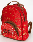 American Darling Hand Tooled Hair On Genuine Leather Women Bag Western Handbag Purse
