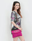 American Darling ADBGS178AE Envelope Hair-On Genuine Leather Women Bag Western Handbag Purse