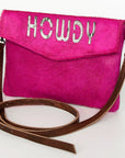 American Darling ADBGS178AE Envelope Hair-On Genuine Leather Women Bag Western Handbag Purse