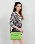 American Darling ADBGS178AK Envelope Hair-On Genuine Leather Women Bag Western Handbag Purse