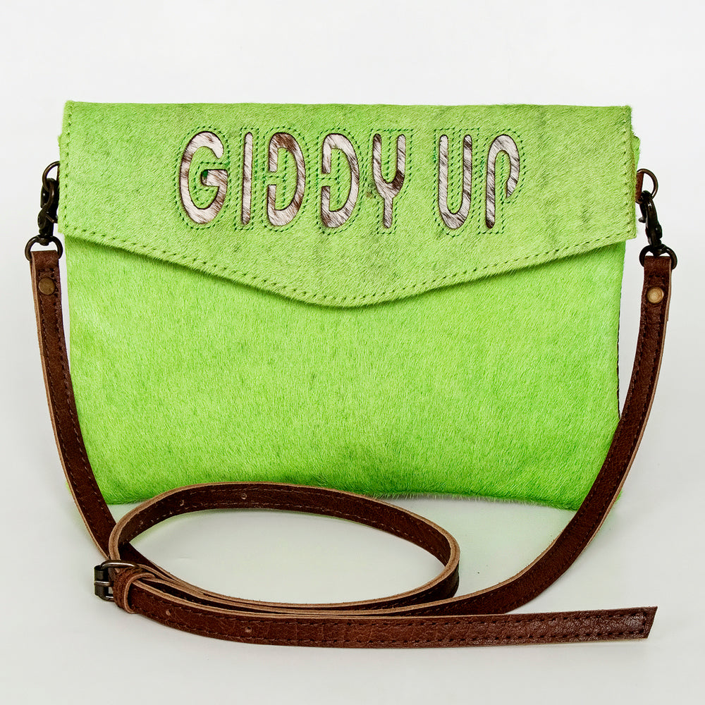 American Darling ADBGS178AL Envelope Hair-On Genuine Leather Women Bag Western Handbag Purse