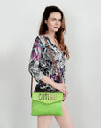 American Darling ADBGS178AN Envelope Hair-On Genuine Leather Women Bag Western Handbag Purse