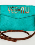 American Darling ADBGS178AQ Envelope Hair-On Genuine Leather Women Bag Western Handbag Purse