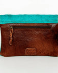 American Darling ADBGS178AQ Envelope Hair-On Genuine Leather Women Bag Western Handbag Purse