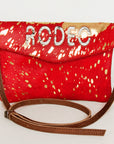 American Darling ADBGS178AS Envelope Hair-On Genuine Leather Women Bag Western Handbag Purse